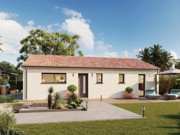 Maison neuve de 90 m² avec 3 chambres et jardin calme à Portets