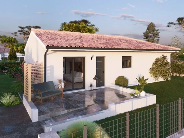 Maison neuve de 90 m² avec 3 chambres à Castets, calme et moderne