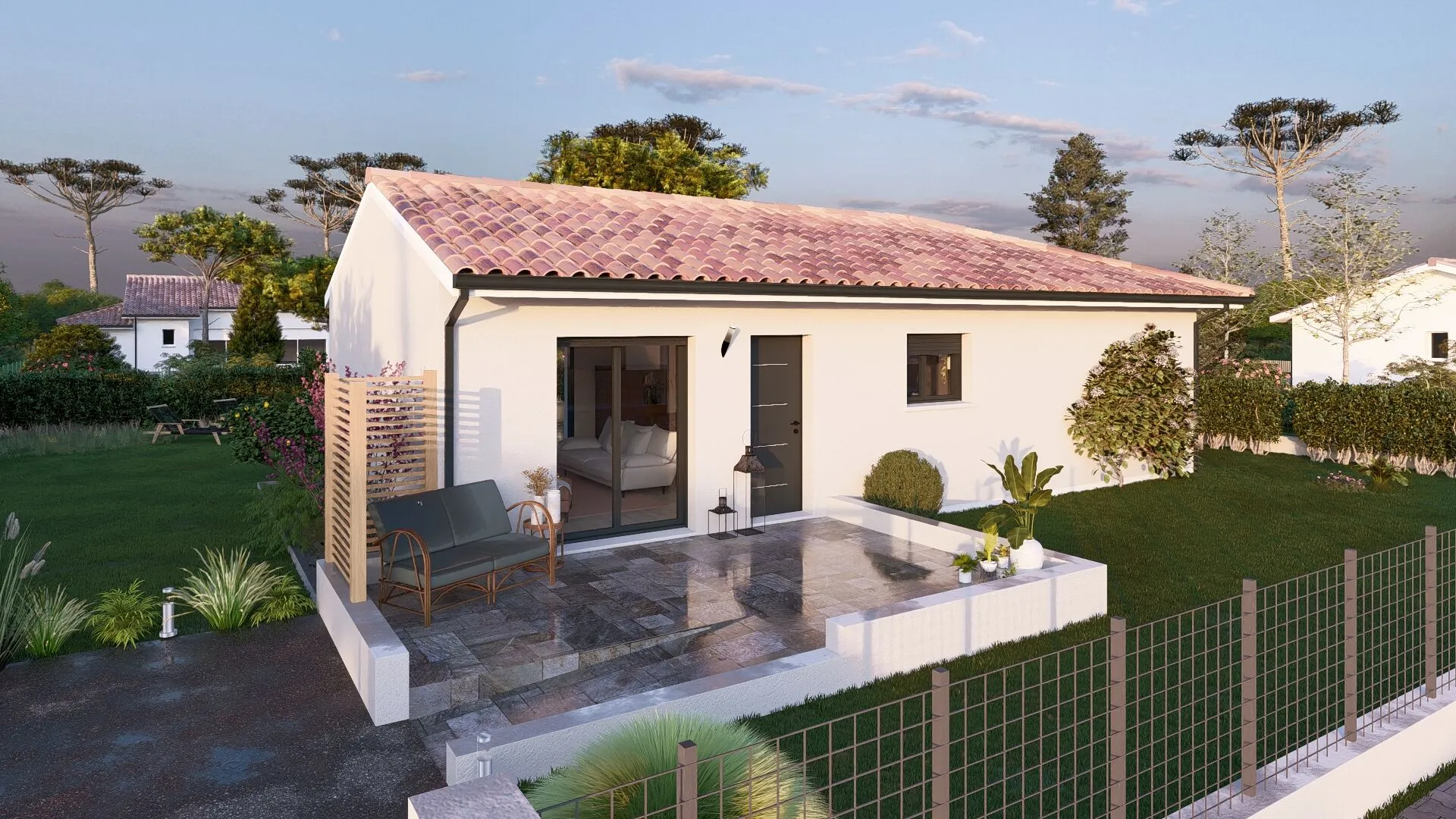 Maison neuve de 90 m² avec 3 chambres à Castets, calme et moderne 