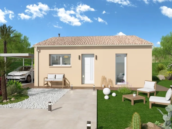 Maison neuve 2 chambres avec jardin à Castets-en-Dorthe