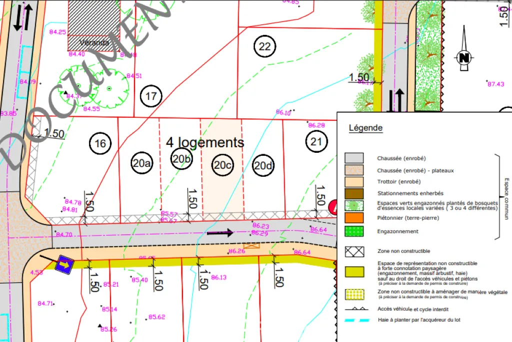 Terrain constructible de 159 m² à Saint Macaire en Mauges, proche Nantes et commerces 