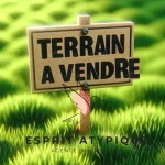 Terrain constructible de 2484 m² à Escource hors lotissement avec ruisseau