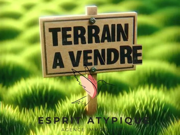 Terrain constructible de 2484 m² à Escource hors lotissement avec ruisseau