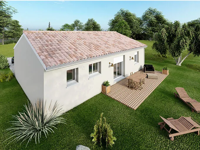 Maison à construire de 75m² à Verneuil-sur-Vienne avec garage et jardin 