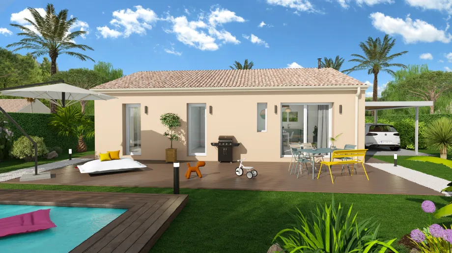 Maison 3 chambres avec jardin à Podensac - Livraison après étude de projet 