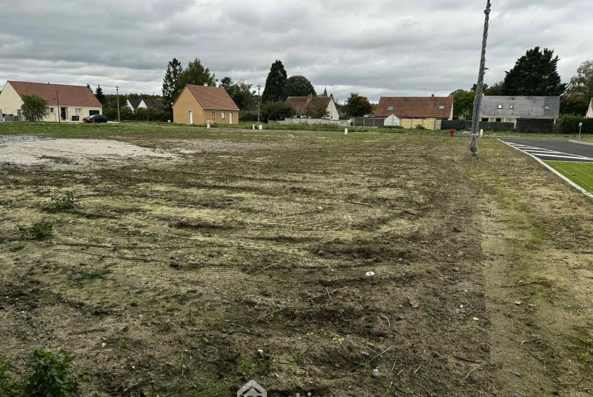 Terrain constructible de 606 m² à Versigny, viabilisé et prêt à bâtir 