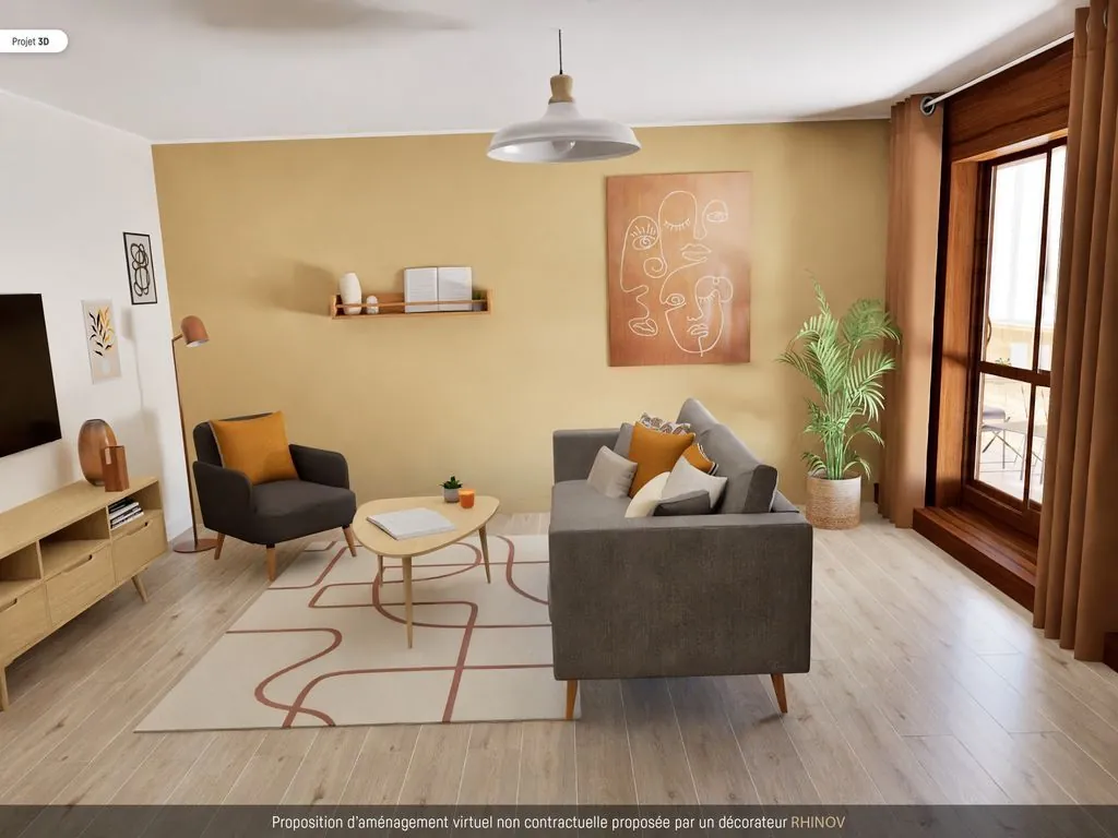 Appartement 4 pièces avec vue panoramique à Rillieux-la-Pape 
