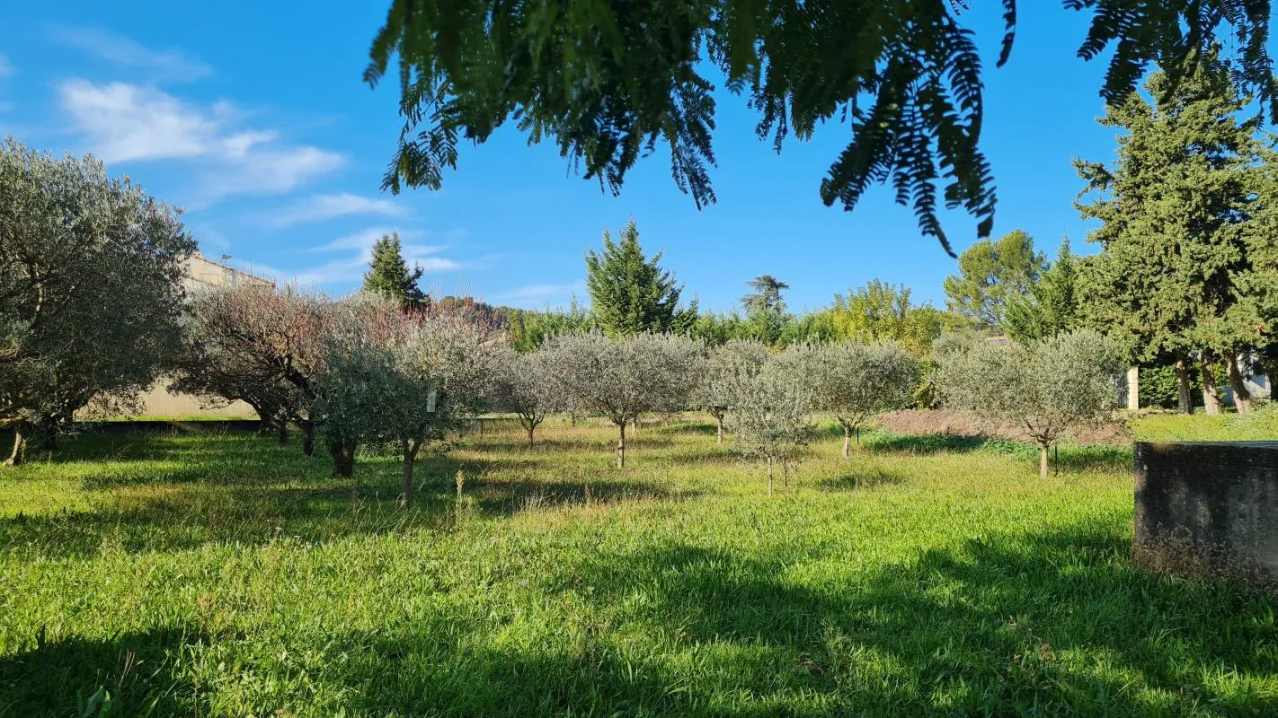 Terrain constructible de 900 m² à Pujaut avec permis pour villa contemporaine 
