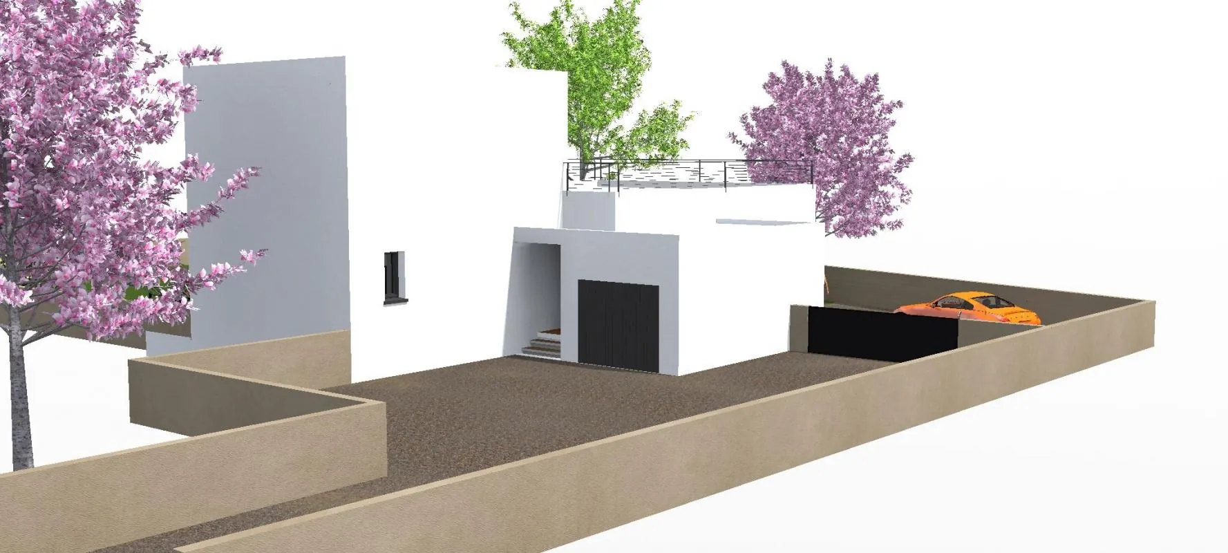 Terrain constructible de 900 m² à Pujaut avec permis pour villa contemporaine 