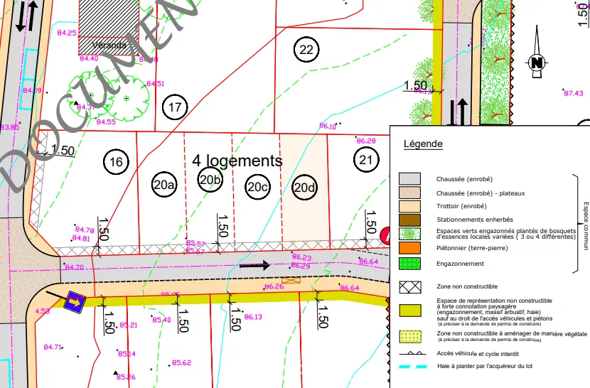 Terrain à bâtir viabilisé de 156 m² à Saint Macaire en Mauges 