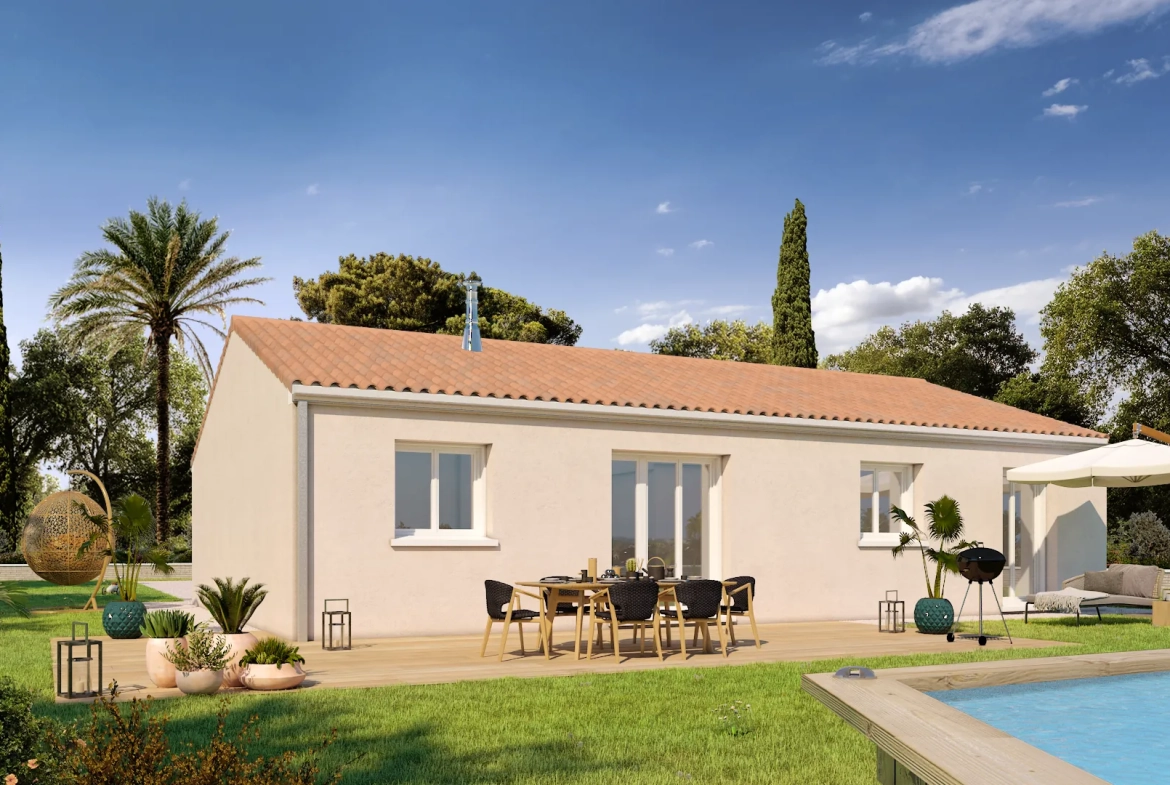 Maison neuve avec 3 chambres à Gornac - Projet personnalisé 