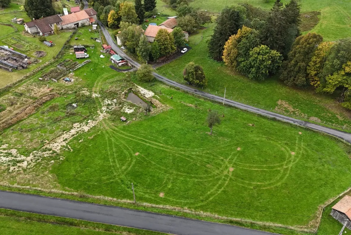 Propriété en pierre avec dépendances et terrain à Saint-Pierre-La-Bourlhonne 