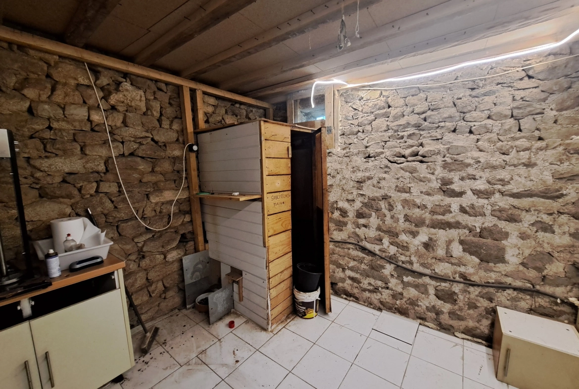Propriété en pierre avec dépendances et terrain à Saint-Pierre-La-Bourlhonne 