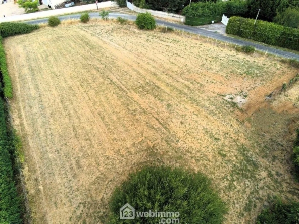 Terrain constructible de 1875 m² à Leigné-sur-Usseau