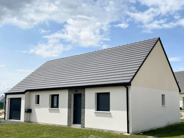 Maison neuve écologique à Péronne avec terrain de 835 m² et garage
