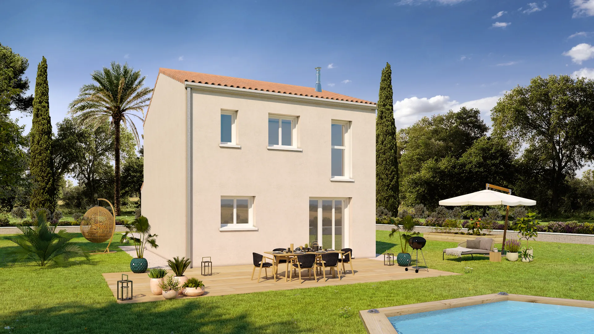Maison neuve 3 chambres avec garage à Langon dans un quartier privé 
