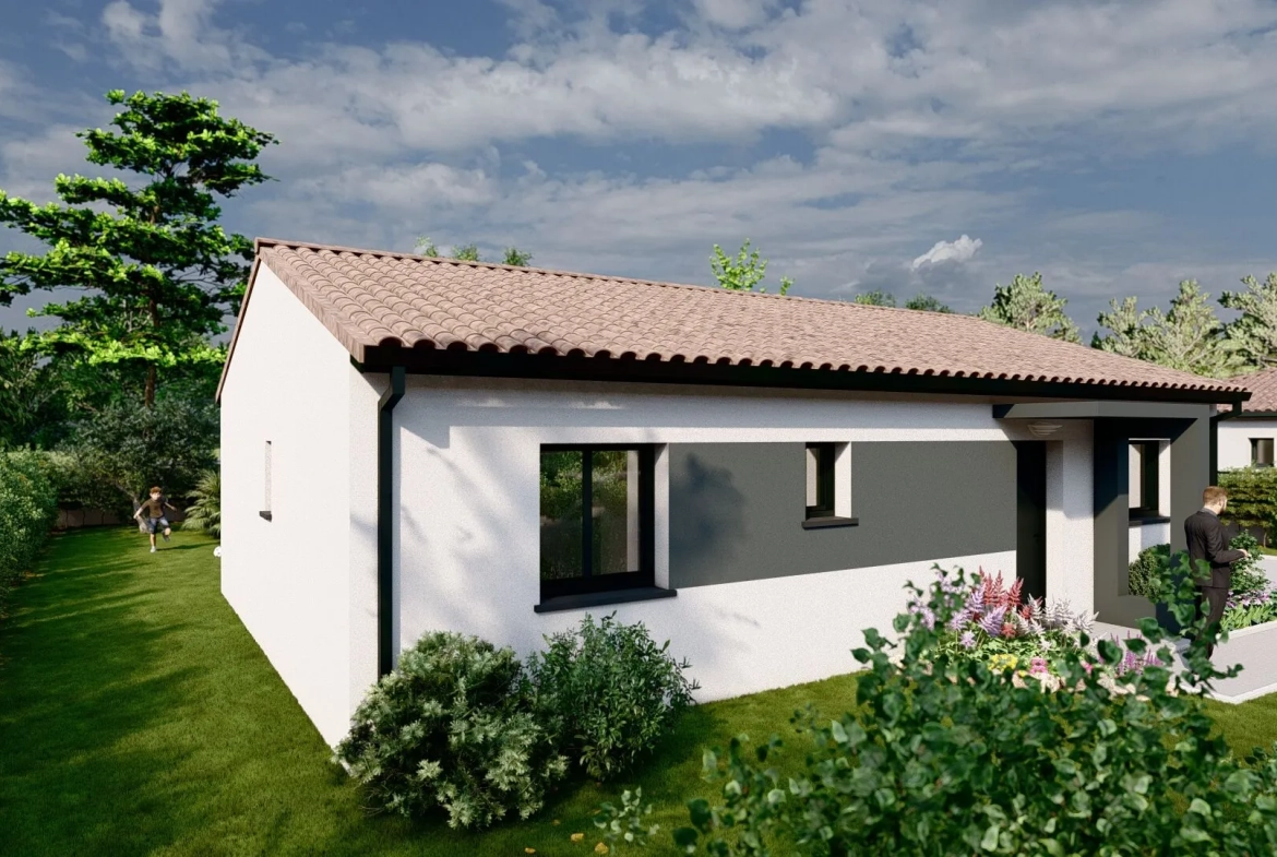 Construction maison neuve à Fonsorbes - Terrain de 700 m² avec 3 chambres 