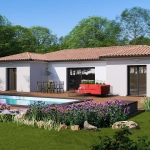 Maison neuve à Pompertuzat de 120 m² avec 4 chambres, garage et design personnalisé