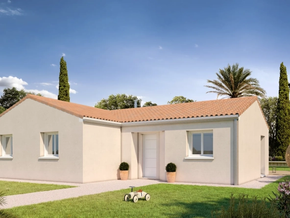Maison neuve à Hostens avec 3 chambres et financement flexible