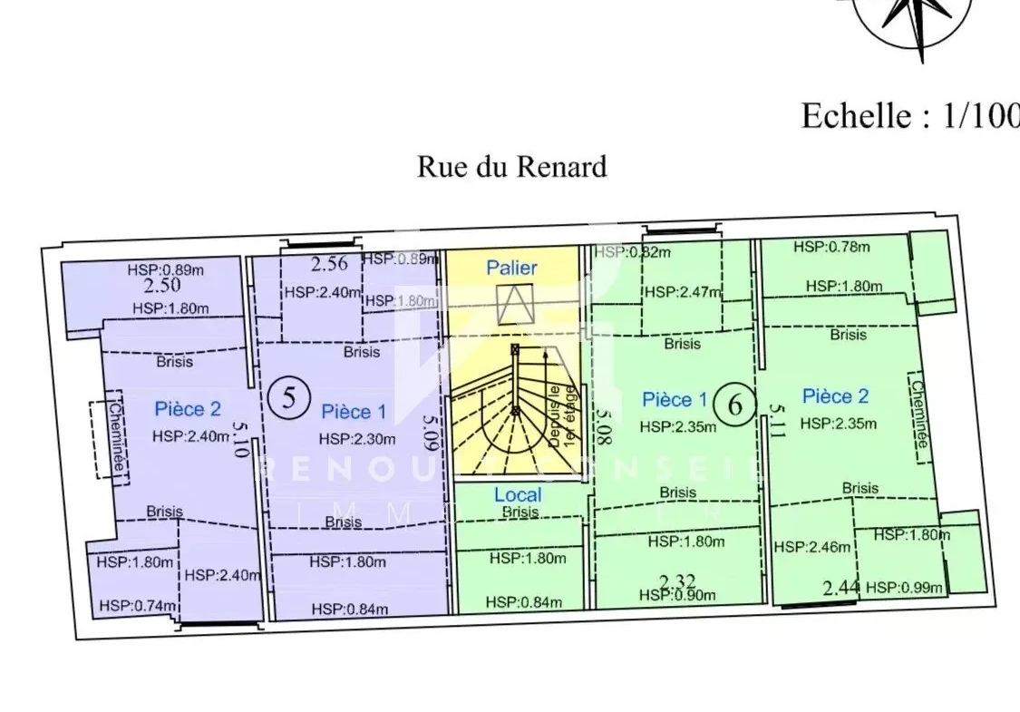 À vendre ensemble de plateaux à aménager secteur coteaux ouest à Rouen 