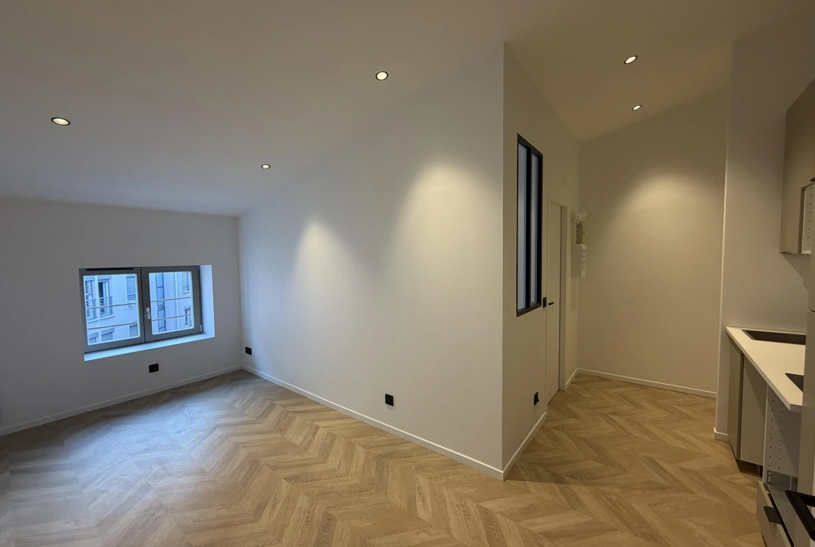 Bel appartement T2 rénové à Lyon avec prestations de qualité 