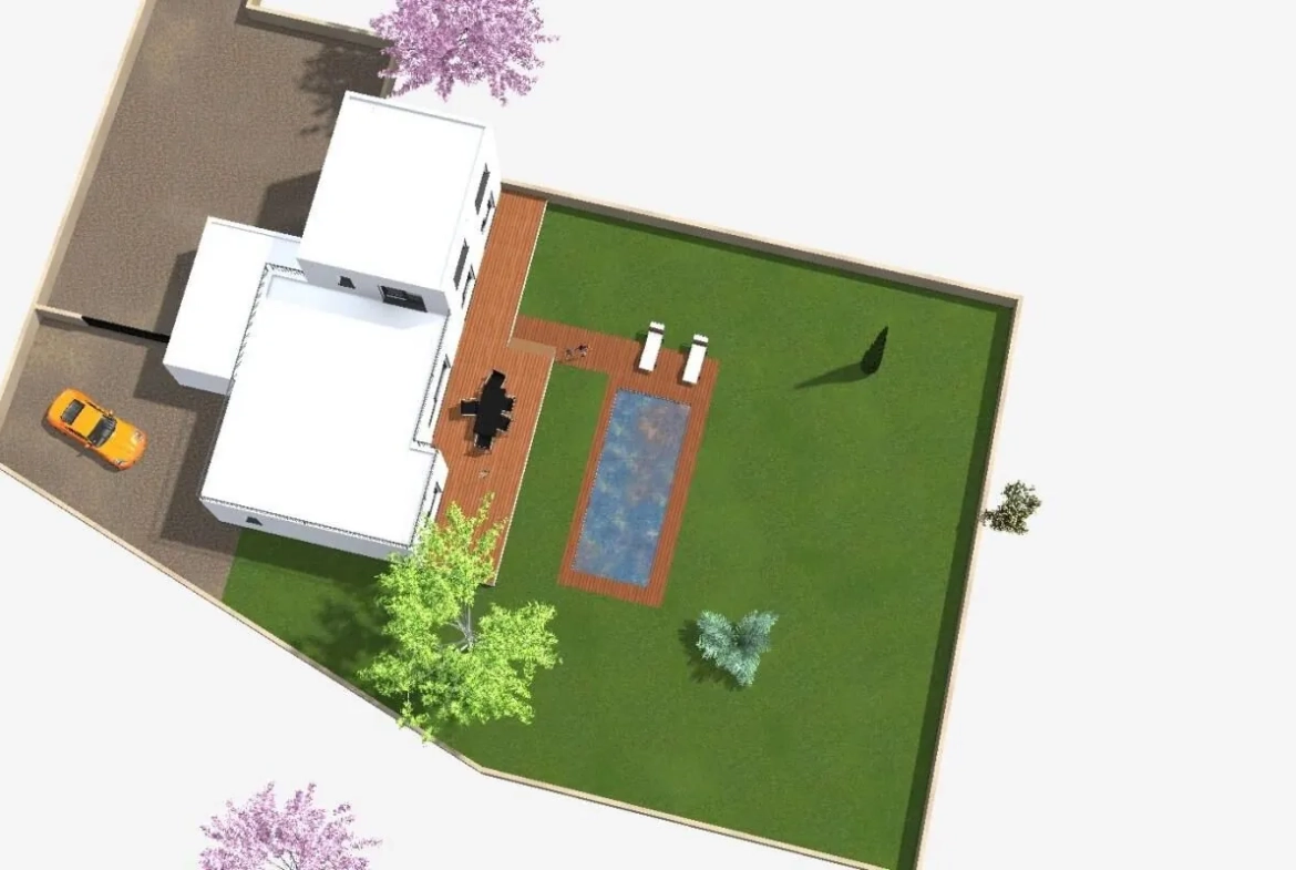 Terrain à vendre à Pujaut de 900 m² avec permis de construire 
