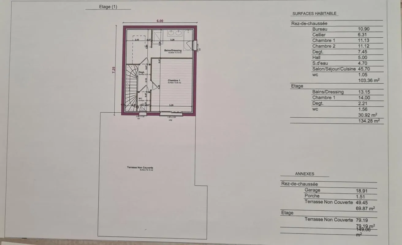 Terrain à vendre à Pujaut de 900 m² avec permis de construire 