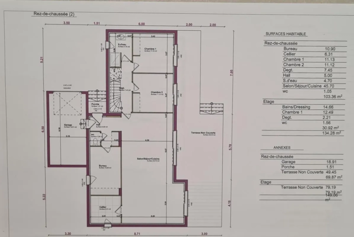 Terrain à vendre à Pujaut de 900 m² avec permis de construire 