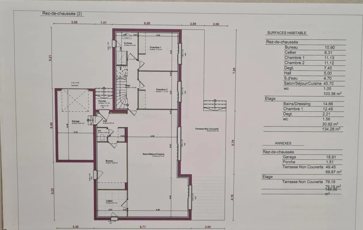 Terrain à vendre à Pujaut de 900 m² avec permis de construire 