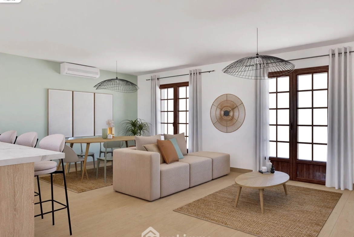 Maison de 94 m² avec 3 chambres à Bonnes, terrain de 2000 m², garage et sous-sol complet 