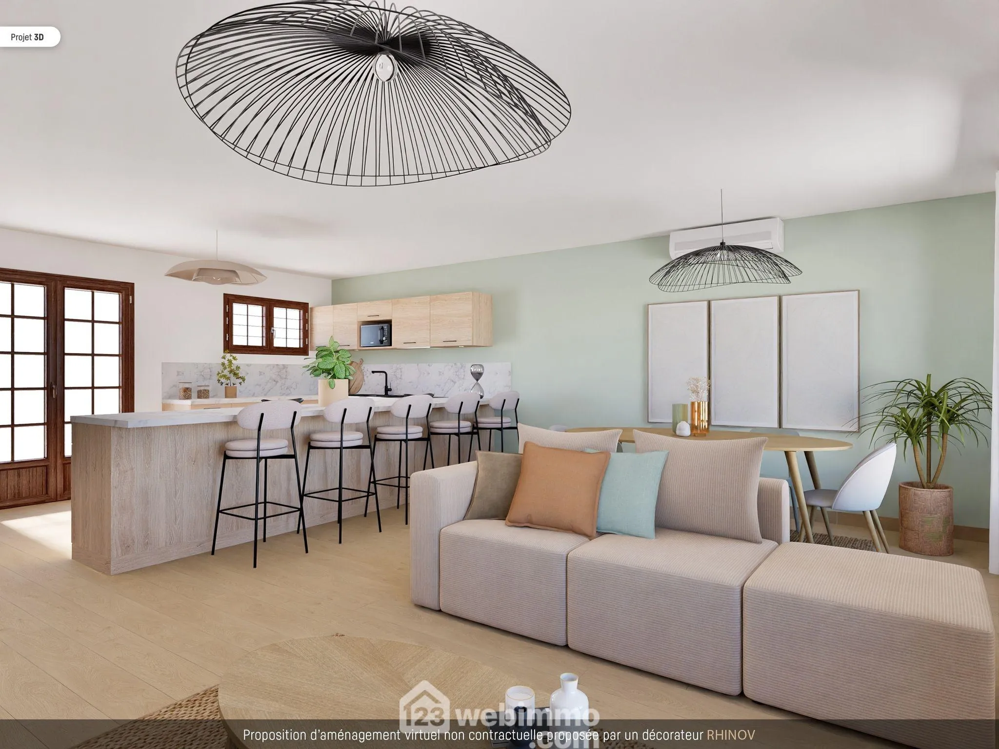 Maison de 94 m² avec 3 chambres à Bonnes, terrain de 2000 m², garage et sous-sol complet 