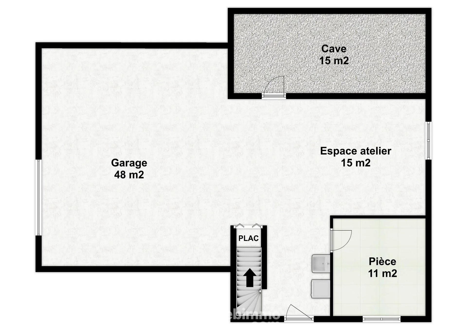 Maison de 94 m² avec 3 chambres à Bonnes, terrain de 2000 m², garage et sous-sol complet 