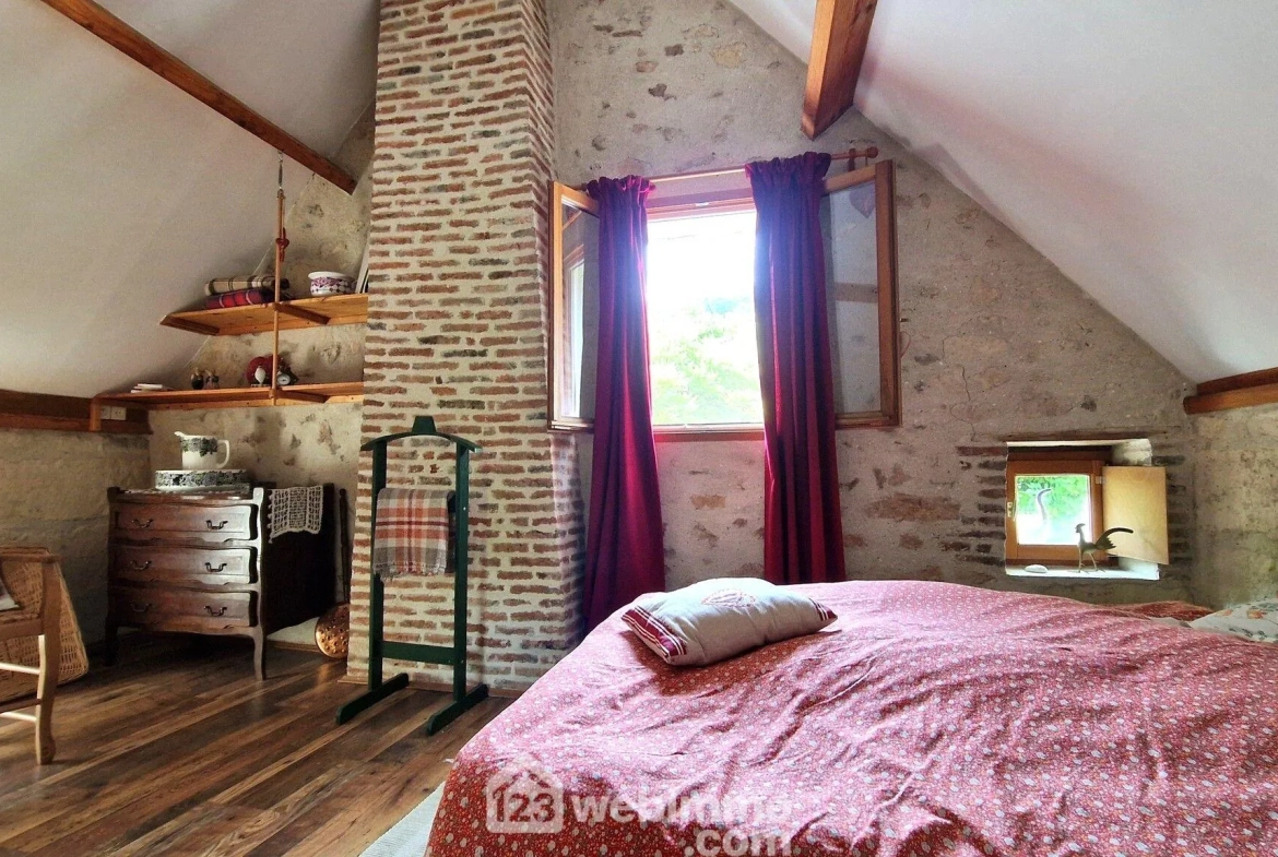 Charmante maison en pierre de 140 m² à Veslud, prête à emménager 