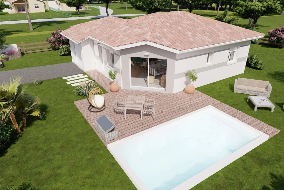 Vente maison 2 chambres avec garage à Bretagne de Marsan - Terrain de 781 m² 