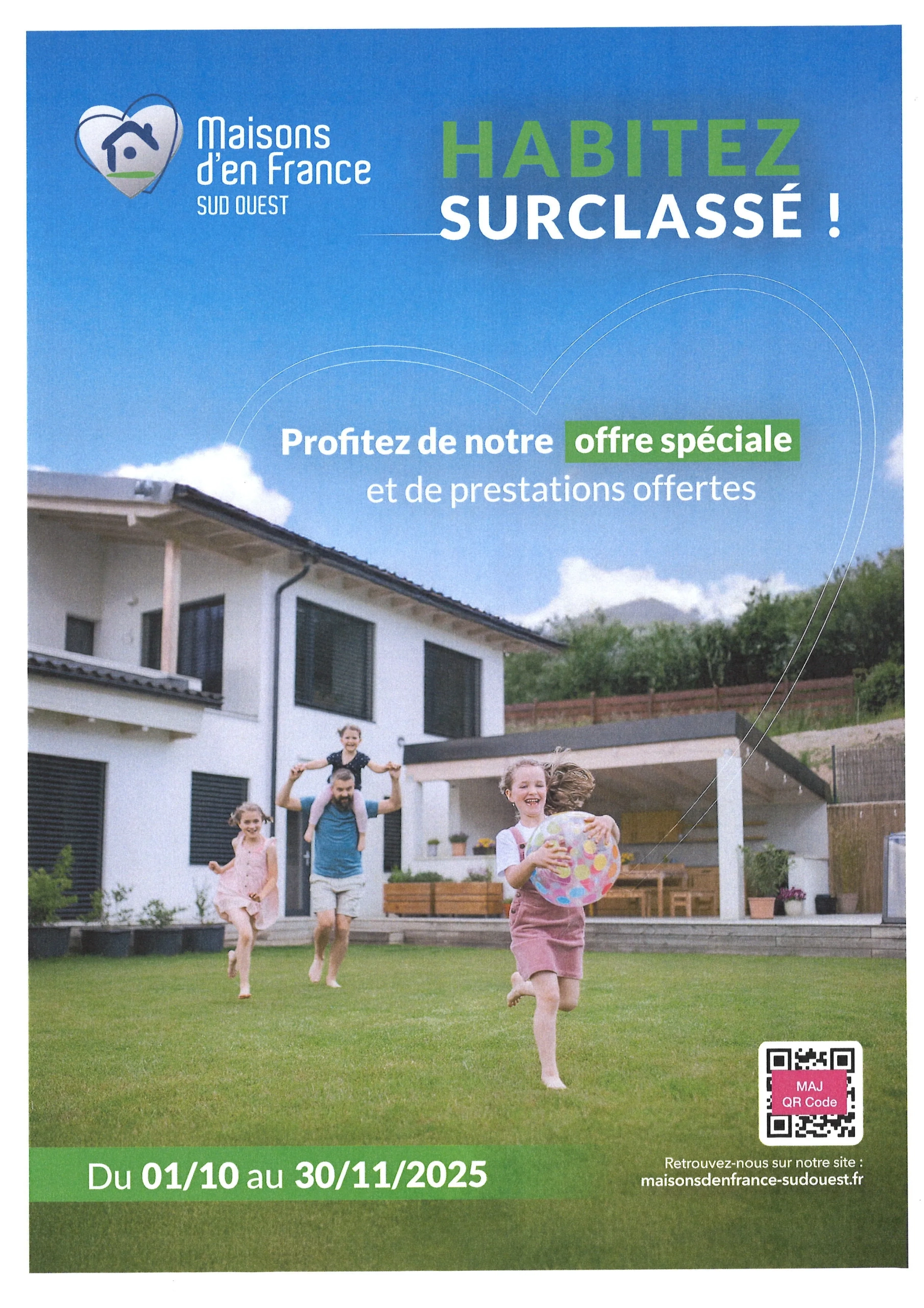 Maison neuve 2 chambres avec garage à Castandet, Landes 