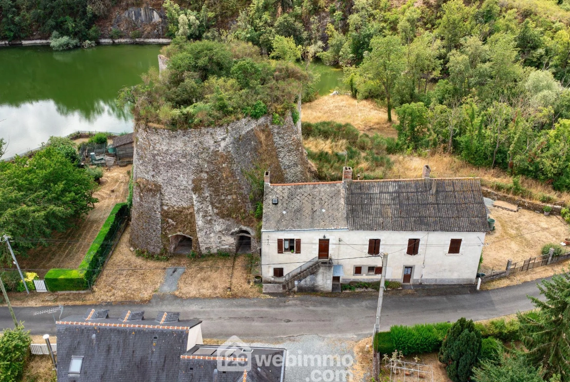 Maison atypique rénovée en 2023 à Chalonnes-sur-Loire avec grand terrain 