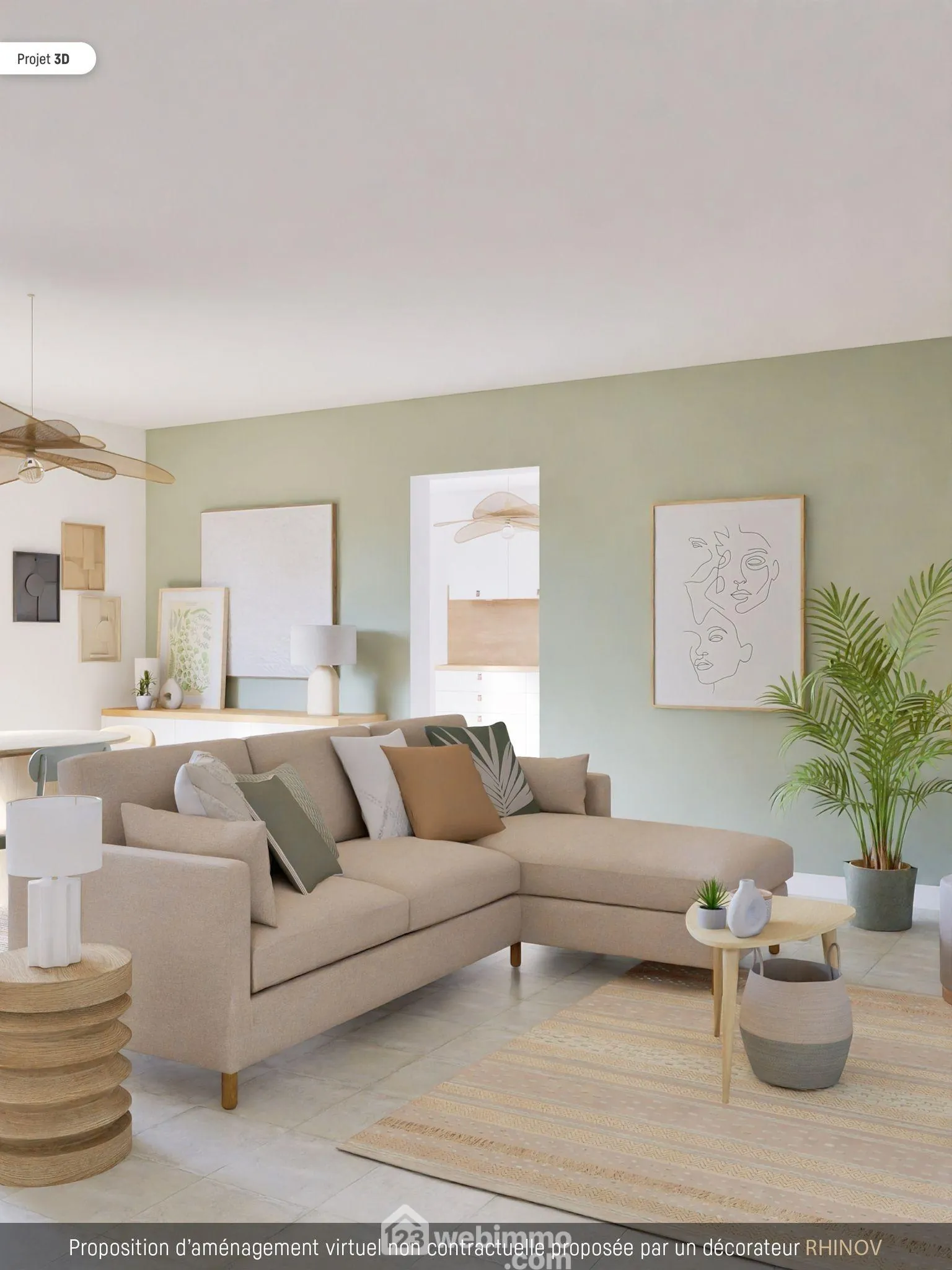 Maison de plain-pied à vendre à Quinçay - 115 m² avec 4 chambres 