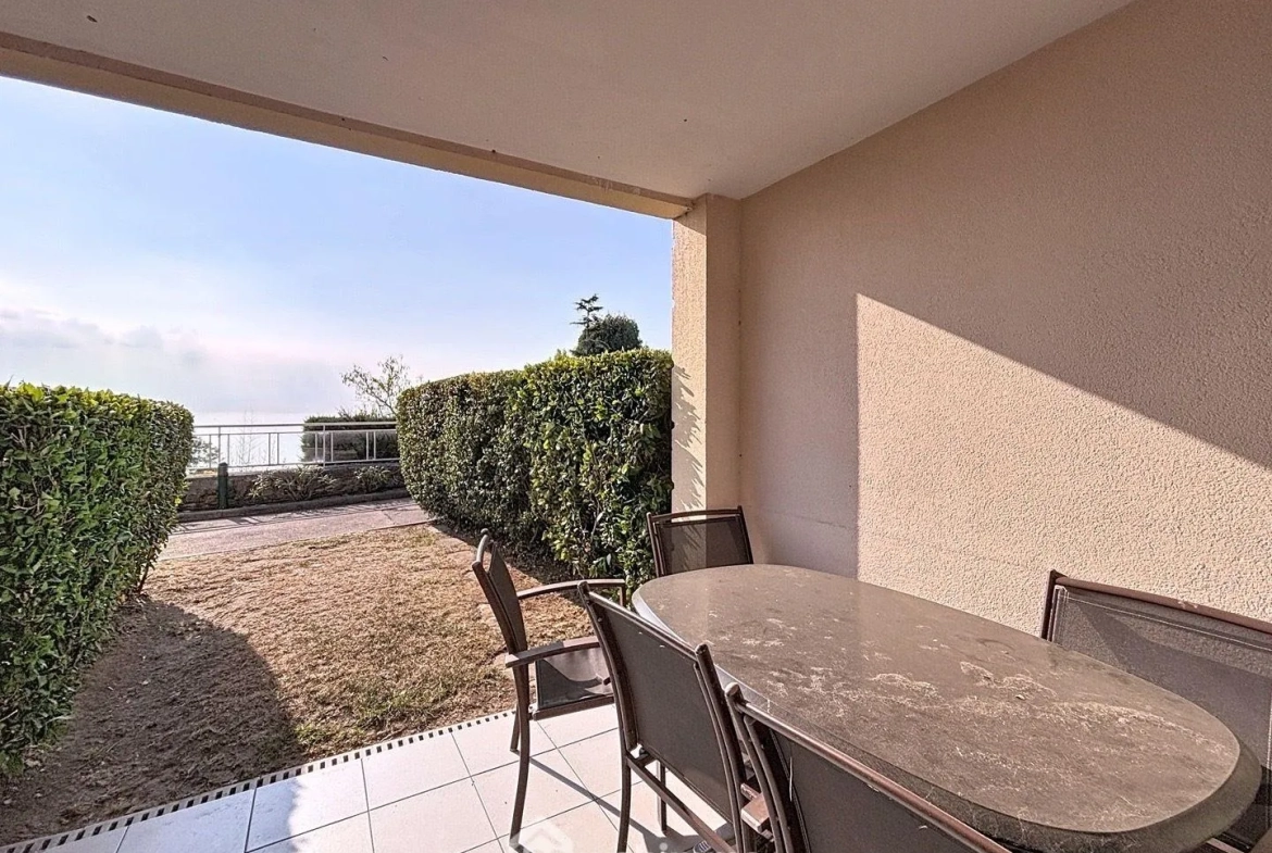 Appartement 2 pièces avec vue mer à Cannes, résidence sécurisée 