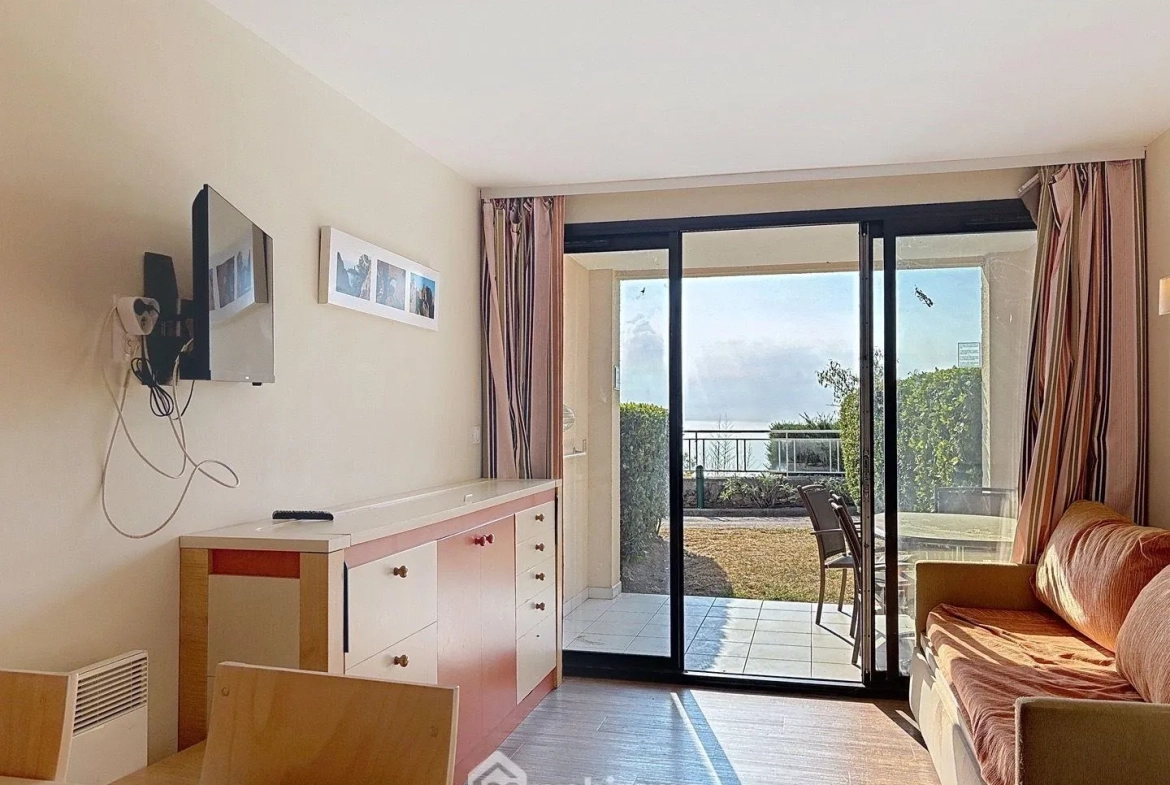 Appartement 2 pièces avec vue mer à Cannes, résidence sécurisée 