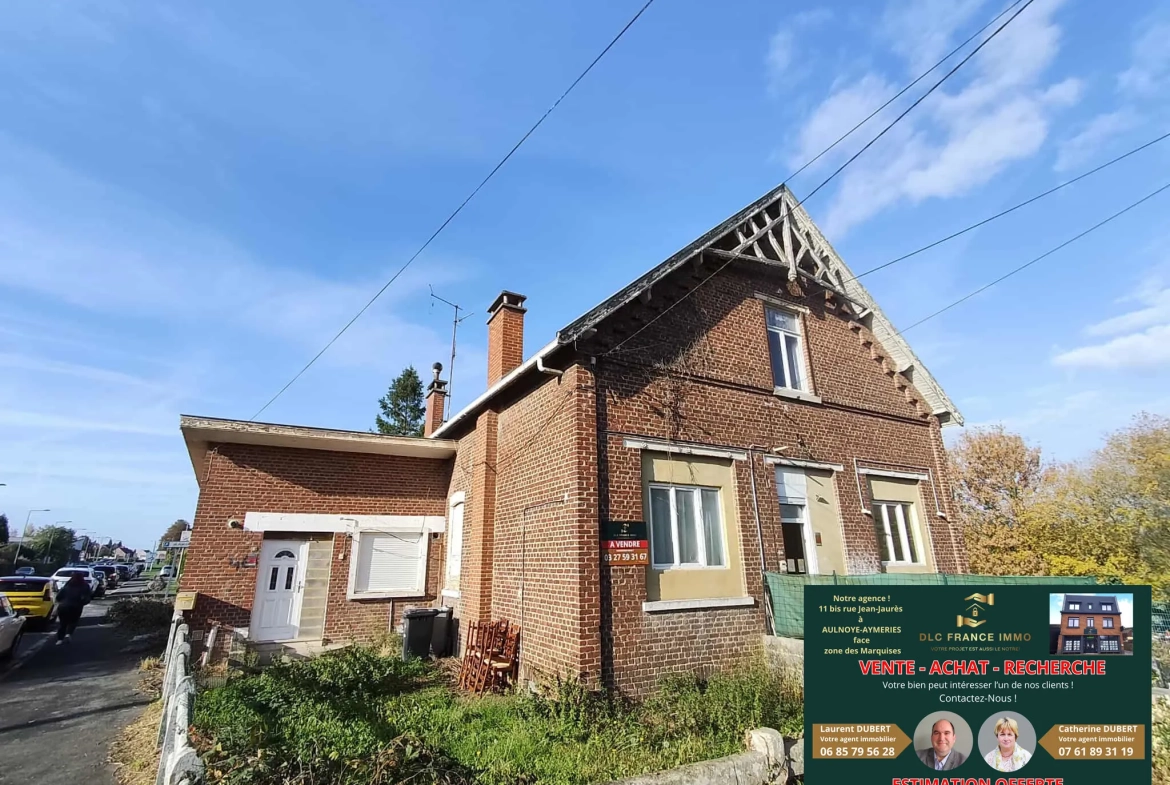 Investissement immobilier à Maubeuge - Ensemble de deux maisons avec terrain 