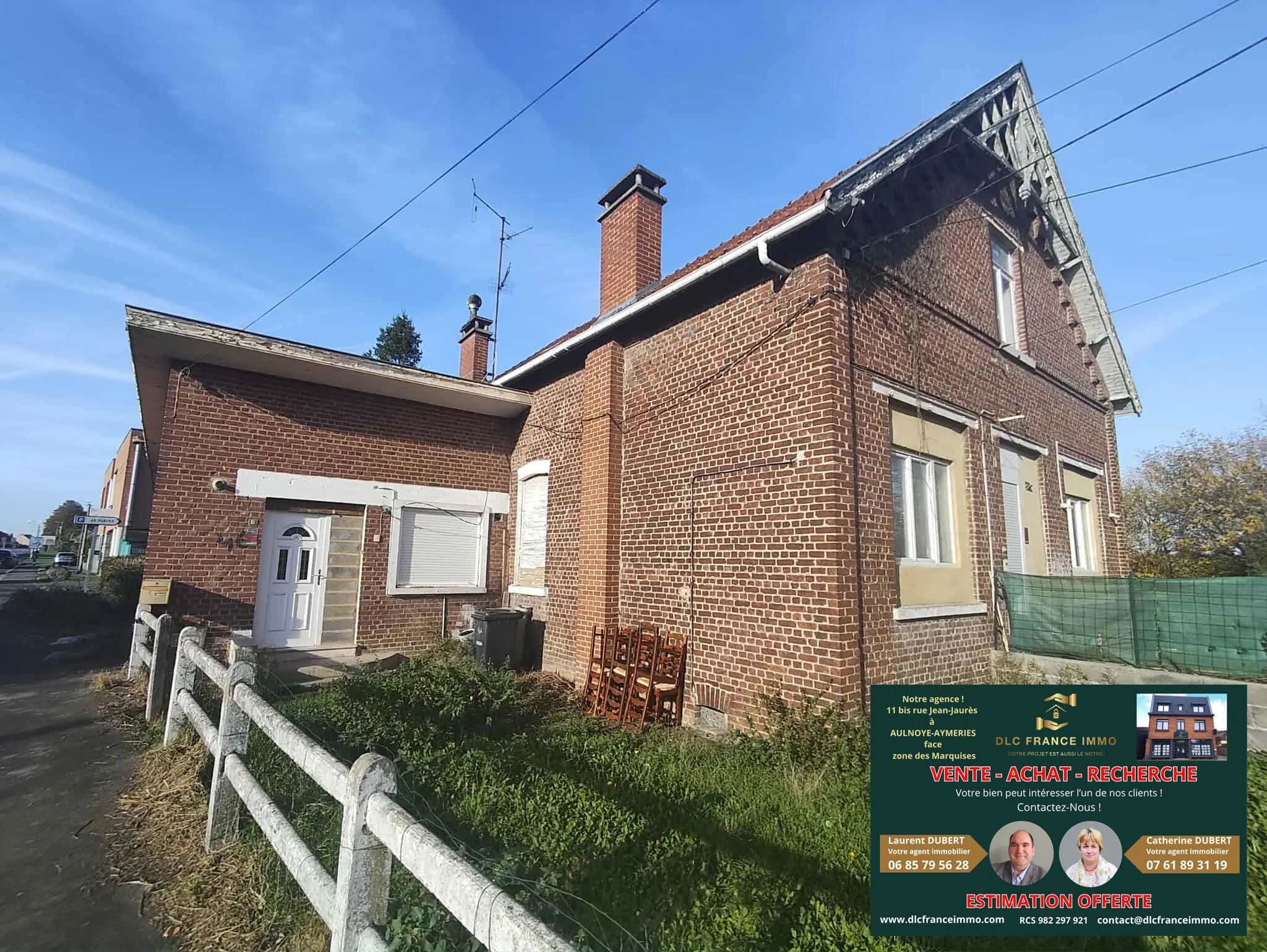 Investissement immobilier à Maubeuge - Ensemble de deux maisons avec terrain 