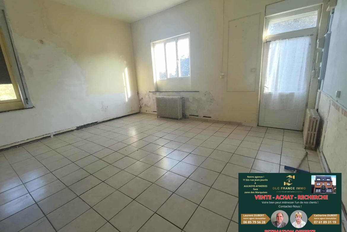 Investissement immobilier à Maubeuge - Ensemble de deux maisons avec terrain 