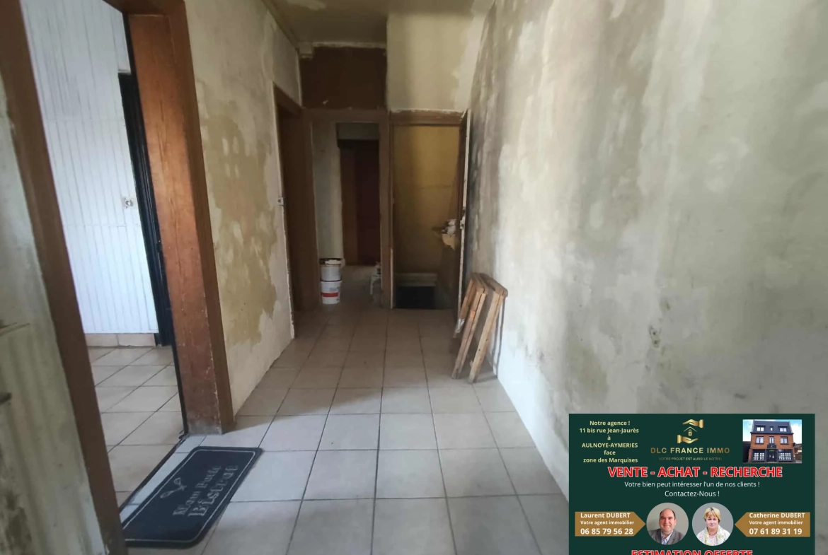 Investissement immobilier à Maubeuge - Ensemble de deux maisons avec terrain 