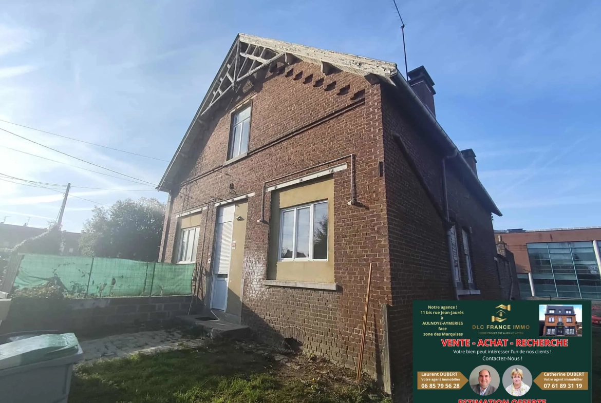 Investissement immobilier à Maubeuge - Ensemble de deux maisons avec terrain 