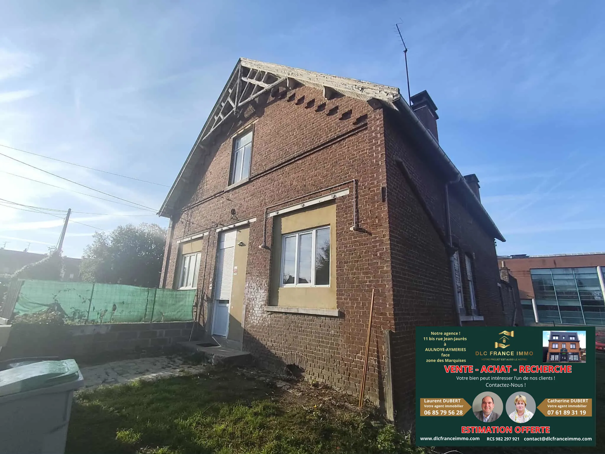 Investissement immobilier à Maubeuge - Ensemble de deux maisons avec terrain 