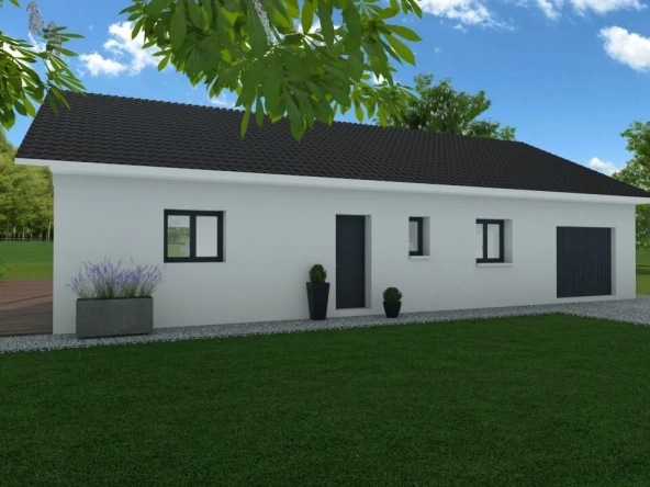 Maison à Belley avec garage, vue ensoleillée, 2 chambres