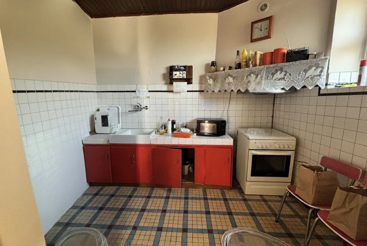 Charmante maison ancienne avec terrain à Baliros, vue Pyrénées 