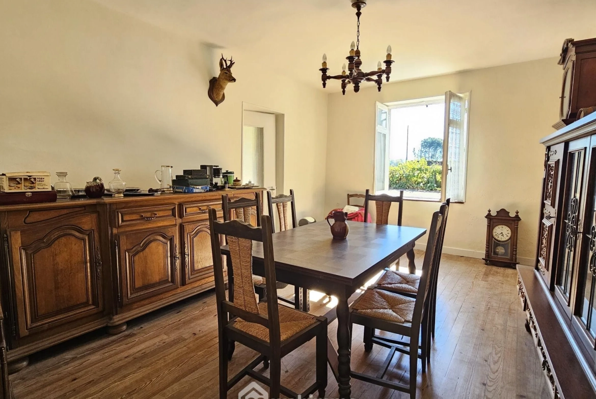 Charmante maison ancienne avec terrain à Baliros, vue Pyrénées 