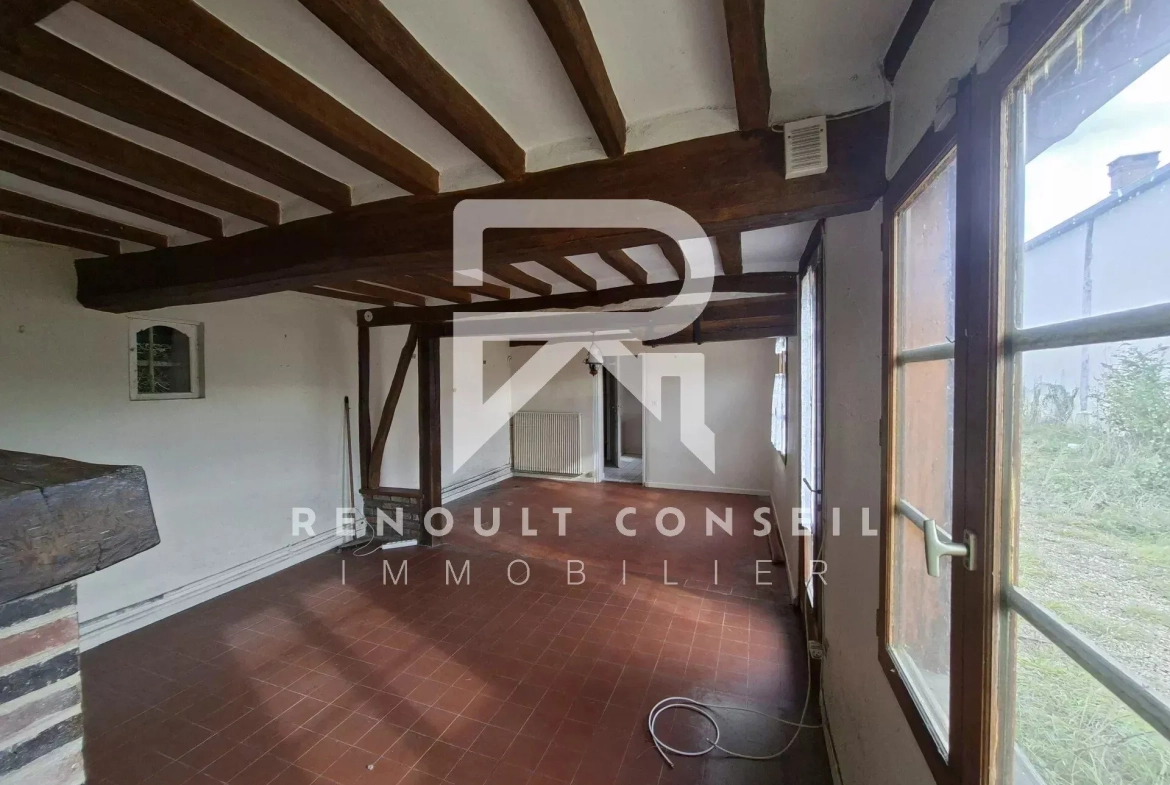Longère à rénover à Barquet (27170) — Maison ancienne avec dépendance et garage 
