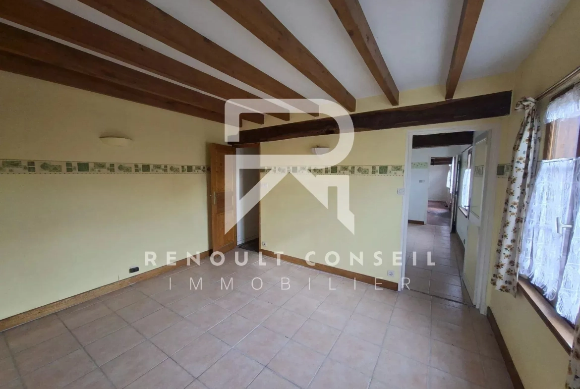 Longère à rénover à Barquet (27170) — Maison ancienne avec dépendance et garage 